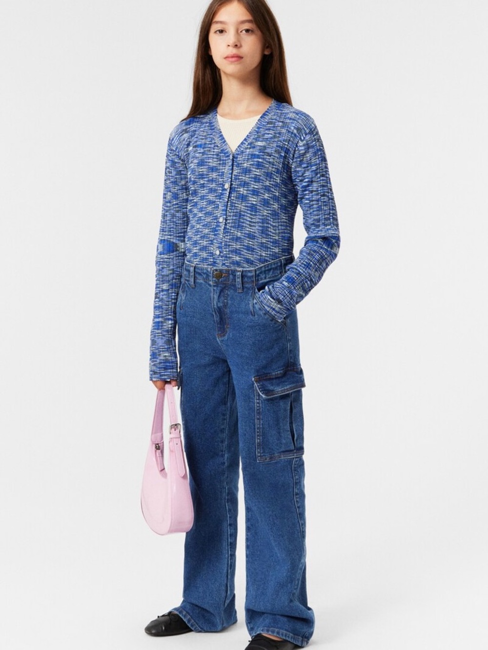 Molo Genie Space Dyed Cardigan Sz 134/140 9/10Y NWOT